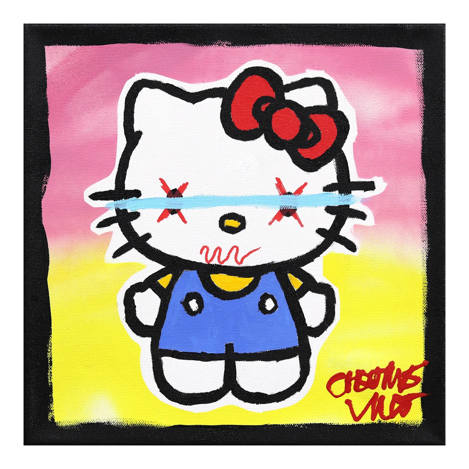 Hello Kitty - Pop Art Character Inspired Painting on Canvas Original ...