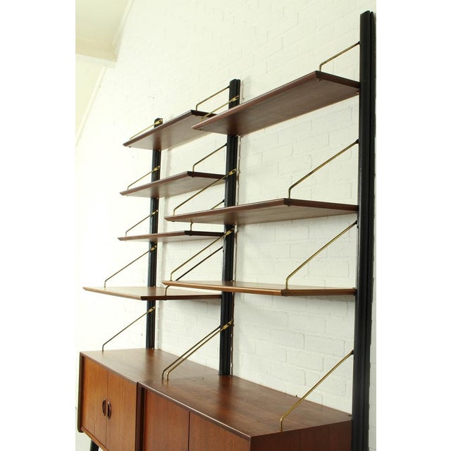 Teak Modular Wall System by Louis Van Teeffelen for Wébé, 1955 For Sale - Image 15 of 18