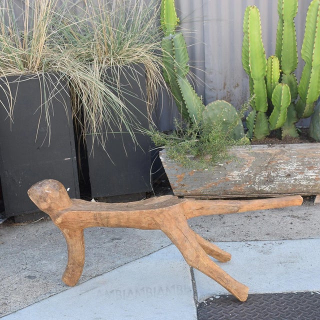 Wood 1970s Milking Stool French Modernist Style Pierre Jeanneret For Sale - Image 7 of 8