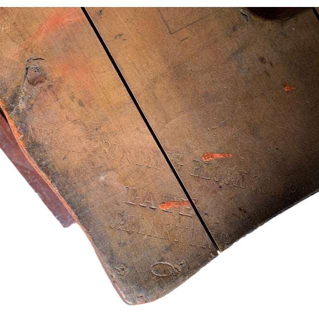 Antique Hand Carved Wood Wallpaper Printing Block Wall Art Chairish