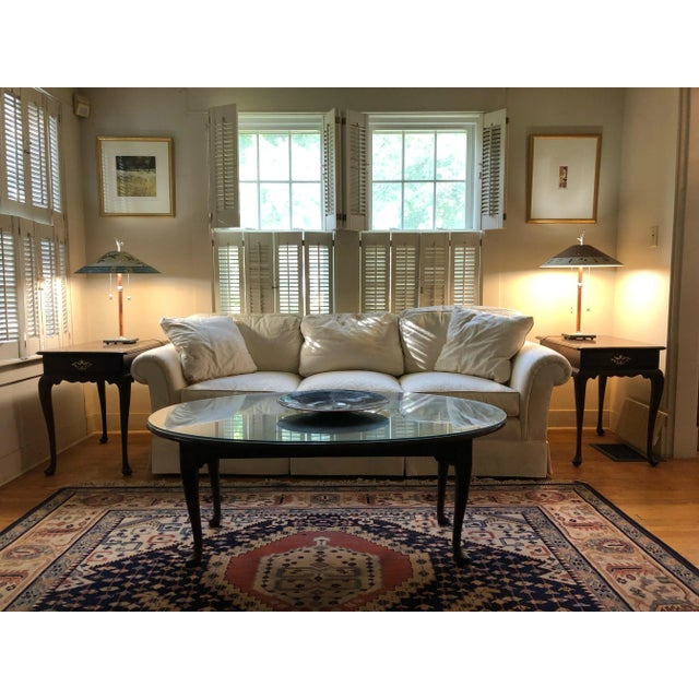 Pair of solid cherry Statton end tables. With the distinctive high quality construction that the Statton brand...