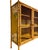 Vintage Tortoiseshell Bamboo Large Floral Decoupage Chinoiserie Display Cabinet For Sale In Boston - Image 6 of 15