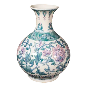 1970s Large Vintage Ceramic Baluster Vase
