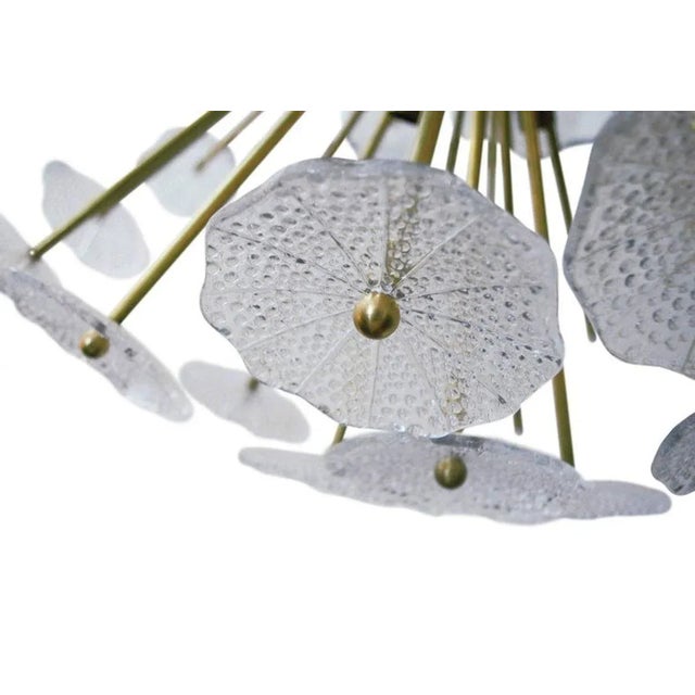 Italian Sputnik Chandelier W/ Clear Murano Glass, 1960s For Sale - Image 4 of 7