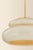 Ceramic Mitzi Pia 16 in. 1 Light Pendant in Aged Brass and Ceramic Butter Crackle Finish For Sale - Image 7 of 14