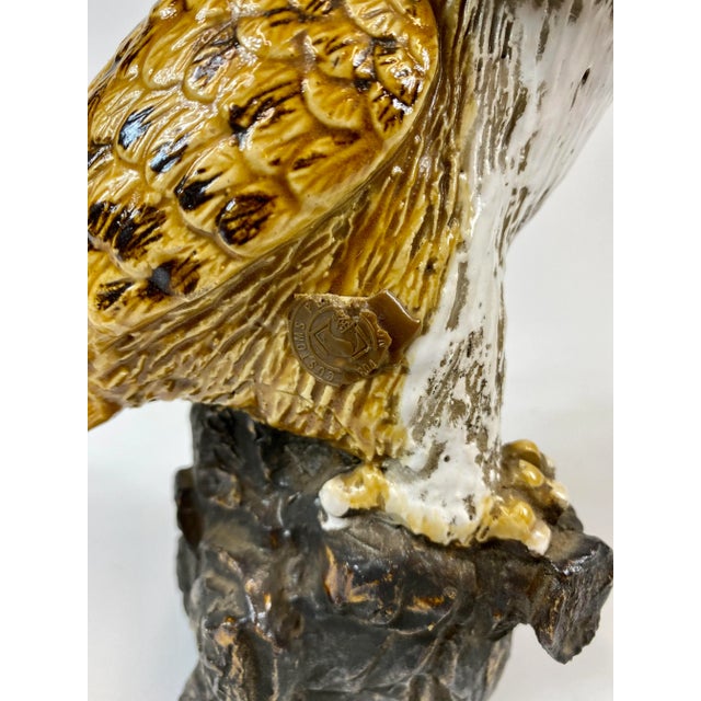 Mid 19th Century Painted Porcelain Owl For Sale In San Francisco - Image 6 of 8