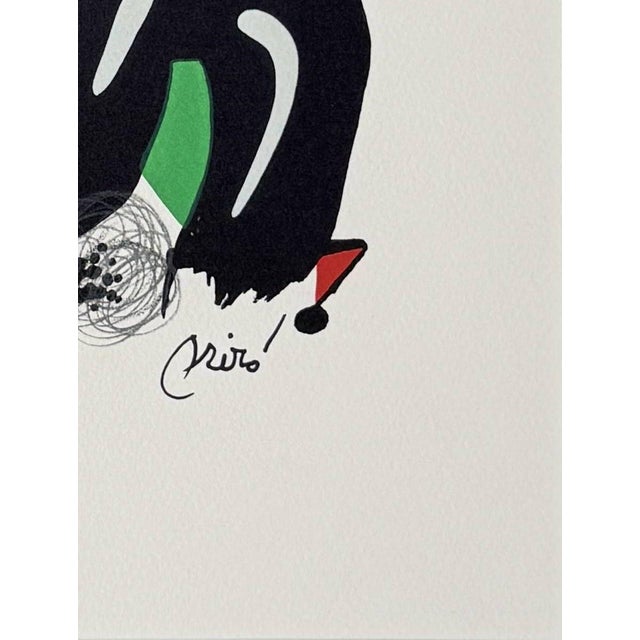 Joan Miró, La Mélodie Acide, Planche IV, 1980, Lithograph, in Flawless conditions. Designed 1980 to 1989