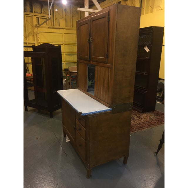 Antique Kitchen Hoosier Cabinet Cupboard | Chairish