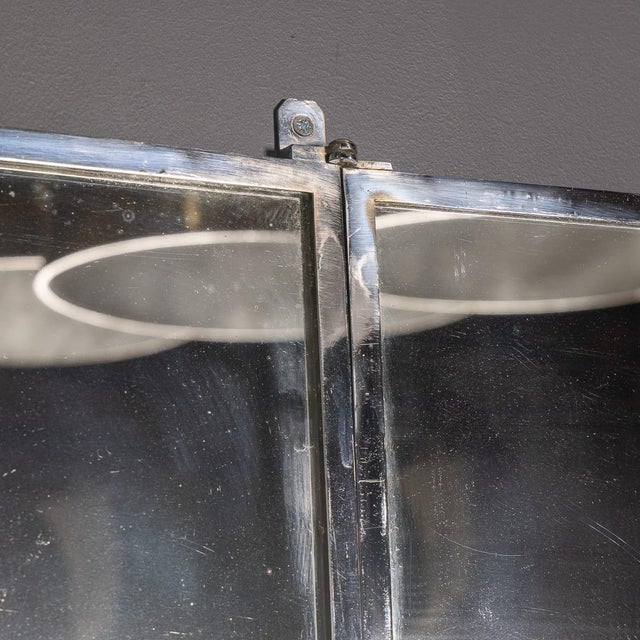 Glass Vintage Italian Wall Mounted Mirror, 1950 For Sale - Image 7 of 9