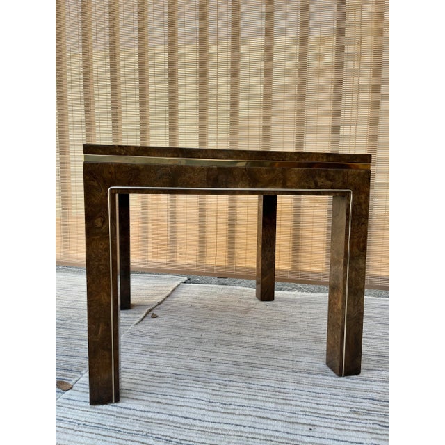 1960s Vintage Mid-Century Burl Side Table by Mastercraft Furniture For Sale - Image 5 of 13