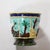 Pair of Signed Majolica Ceramic Cachepots W/ Birds, Nests & Bamboo Border Detail For Sale - Image 10 of 18