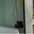 Cream Midcentury Painted Two-Door Cabinet- Lighted For Sale - Image 8 of 9