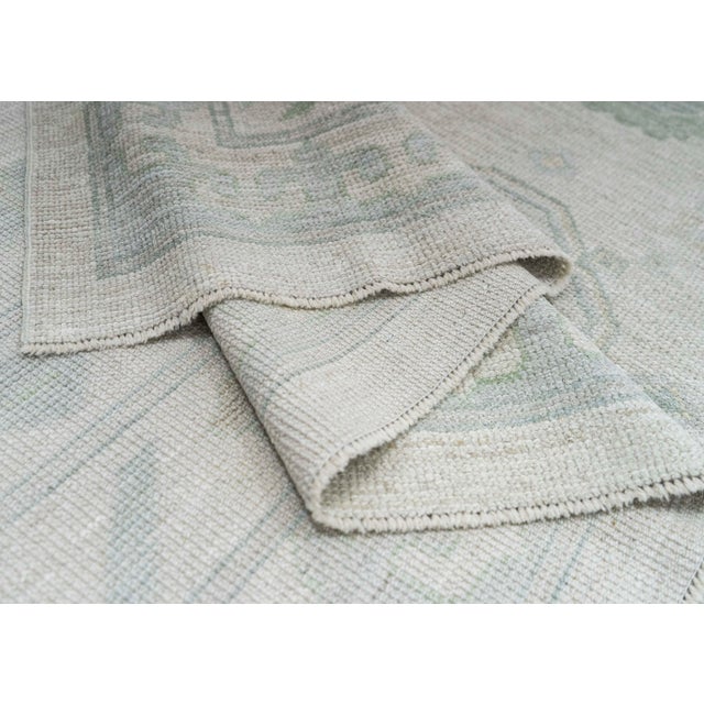 Gray Turkish Oushak Rug 9'2" x 12'3" #20310 For Sale - Image 8 of 8