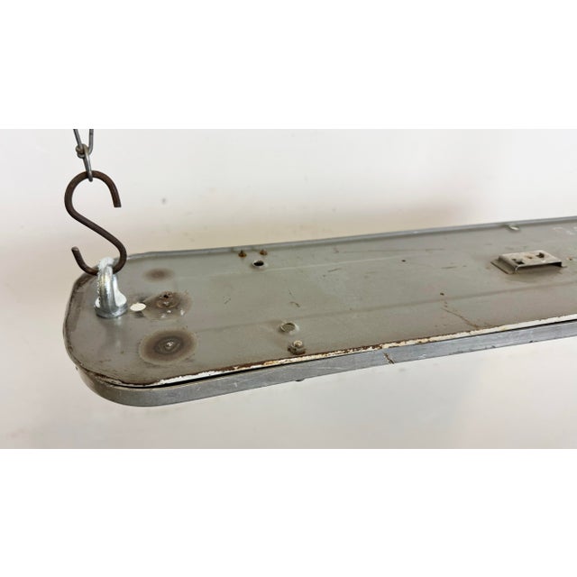 Metal Industrial Aluminium Hanging Tube Light, 1970s For Sale - Image 7 of 18