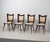 Wood Italian Dark Stained Exotic Wood Dining Chairs, 1950s, Set of 4 For Sale - Image 7 of 7