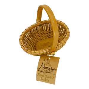 Vintage Small Nantucket Handmade Mini Basket