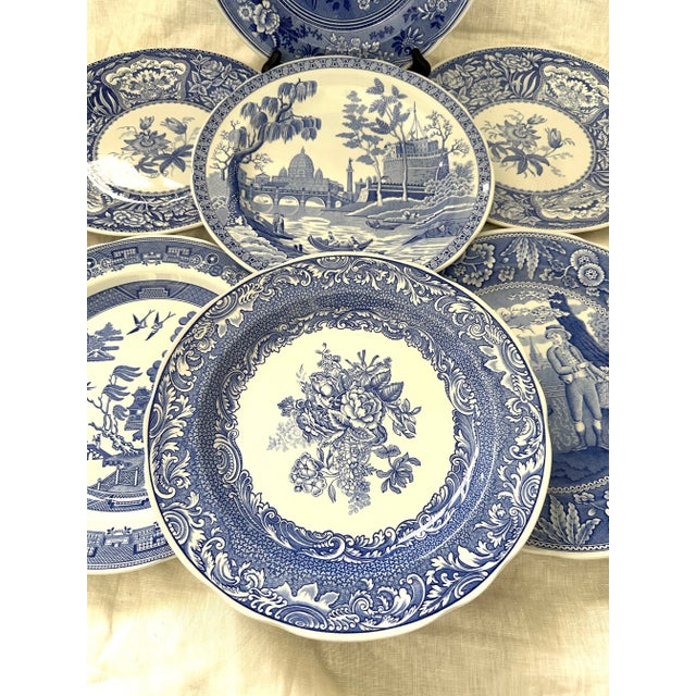 1990s Spode Blue Room Collection Plates Set of 9 Chairish