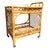 Fiddle Leaf Rattan Bar Cart For Sale - Image 4 of 8