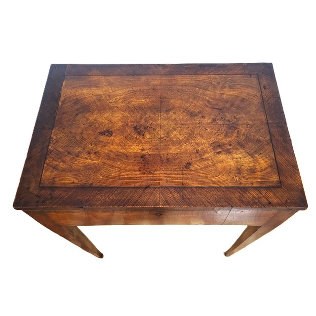 Early 19th C Continental Walnut Lift Top Lady’s Desk Vanity Table For Sale - Image 12 of 18