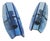 Mid-Century Modern Italian Faceted Blue Glass Veca Wall Sconces by Fontana Arte, 1980s, Set of 2 For Sale