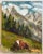 Cow in the Swiss Alps, Oil Painting, by Van Ness For Sale In Saint Louis - Image 6 of 9