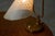 Vintage French Table Lamp in Patinated Brass and Perforated Metal by Mathieu Matégot, 1950s For Sale - Image 10 of 14