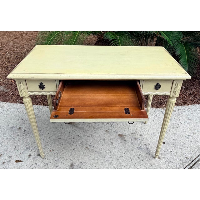Shabby Chic Distressed Writing Table For Sale - Image 11 of 12