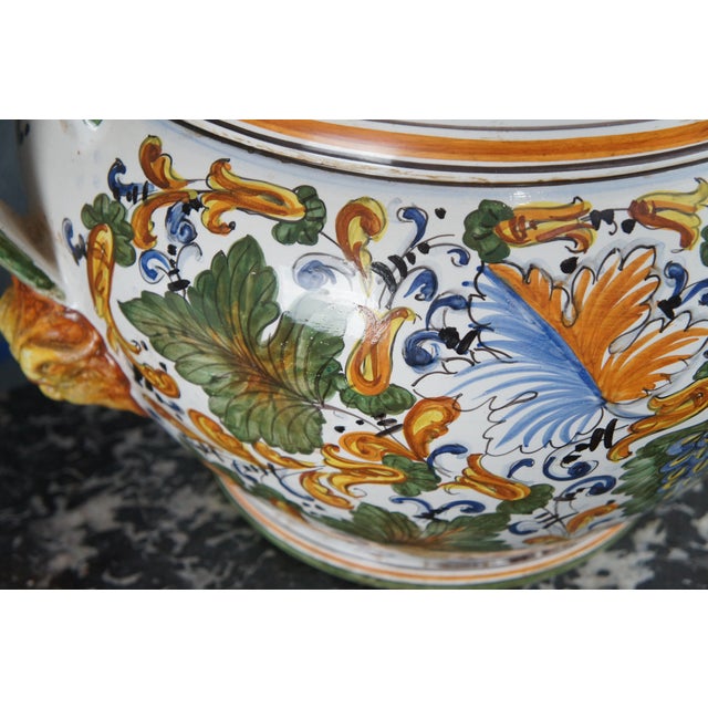 Mid 20th Century Vintage Deruta Italian Hand Painted Majolica ...