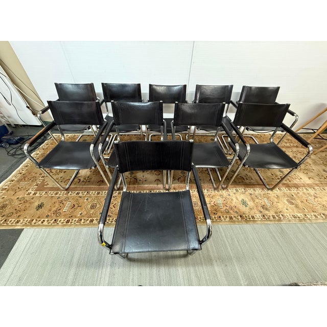 Design Plus Gallery presents a Set of 10 S34 Cantilever Armchairs from Linea Veam. Based on Mart Stam’s influential 1927...