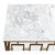 Mid-Century Modern Square Mid Century Marble Top Coffee Table For Sale - Image 3 of 6