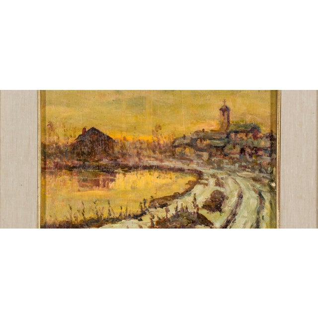 Celestino Ghione, 1890s, Oil & Walnut, Framed For Sale - Image 3 of 5
