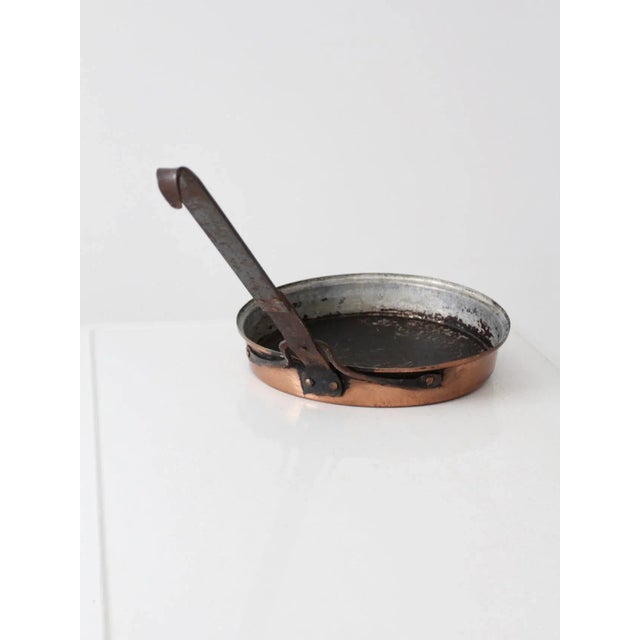 Late 19th Century Antique Copper Saute Pan For Sale - Image 5 of 13