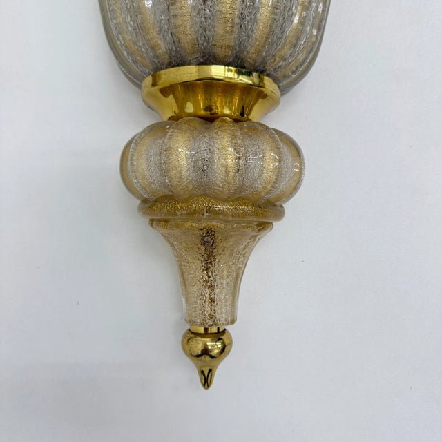 Wall Lamps Sconce Murano Glass from Barovier & Toso, 1970s, Set of 2 For Sale - Image 18 of 18