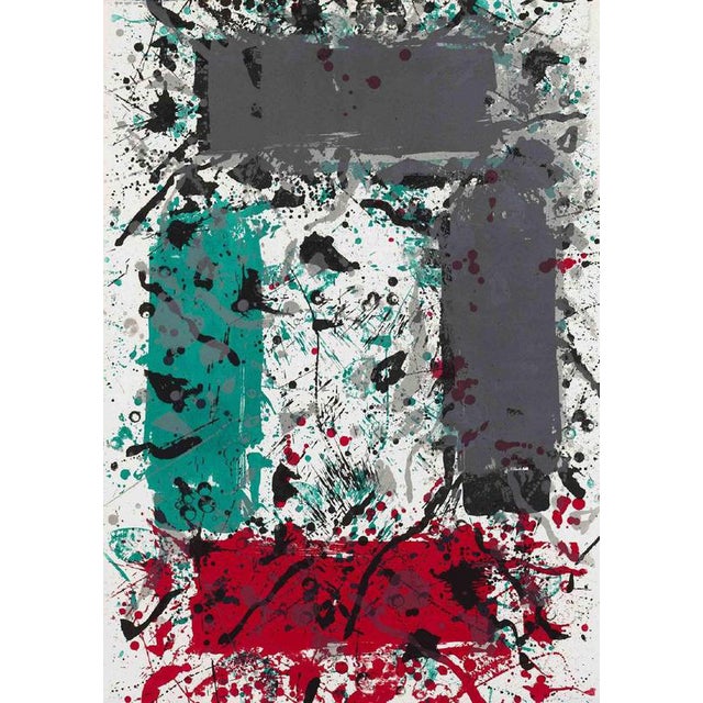 Sam Francis, Lithograph Abstract, 1982, Lithograph For Sale