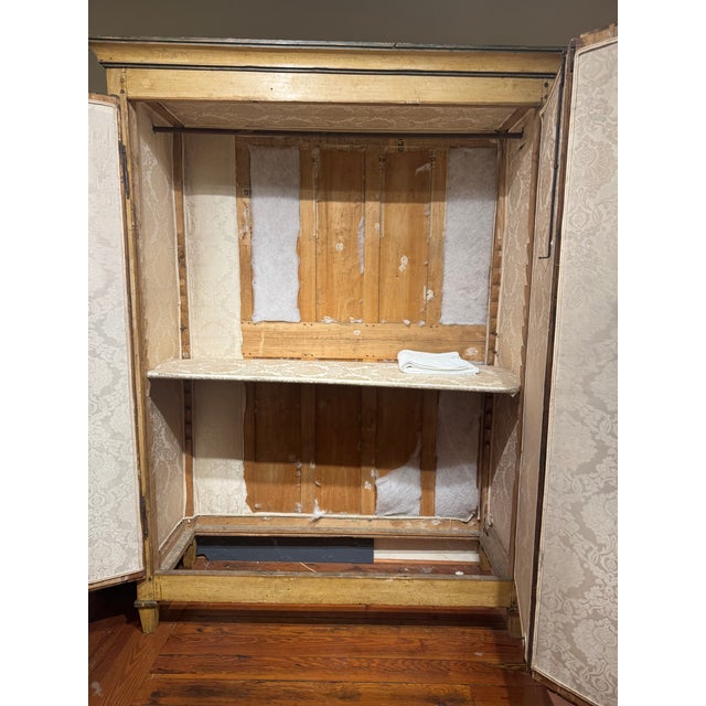 Italian Neoclassic Painted Armoire For Sale - Image 16 of 17