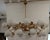 Mid-Century Modern Murano Art Glass and Brass Midcentury Chandelier For Sale - Image 3 of 11