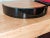 Postmodern 90's Black Lacquered Wine Bottle Holder With Abstract Art For Sale - Image 3 of 4
