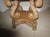 1970s Mondamin 29" Round Tall Solid Wood Pedestal End Table Glass Top Classic For Sale - Image 11 of 13