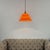 Space Age Orange Glass Mushroom Pendant from Peill & Putzler, 1970s For Sale - Image 6 of 11