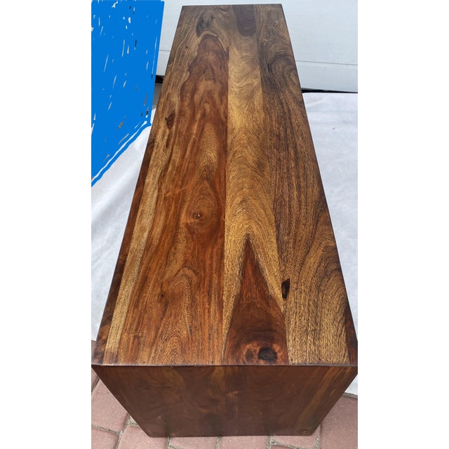 Brown Large Rosewood Chest of Drawers, 1990s For Sale - Image 8 of 18