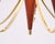 1960s 5-Arm Chandelier in Brass and Teak with Opal Glass by Bent Karlby for Lyfa 1960s For Sale - Image 5 of 13