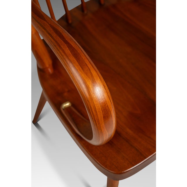 Set of Two (2) Mid-Century Modern Windsor Centennial Chairs in Solid Walnut Attributed to Kipp Stewart for Drexel, Usa, C. 1960's For Sale - Image 15 of 18
