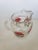 Mid-Century Modern Mid-Century Red Rose Glass Pitcher For Sale - Image 3 of 5