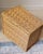 Wood Vintage Scorched Rattan Waste Basket For Sale - Image 7 of 9