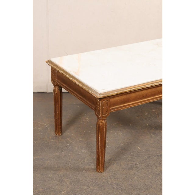 Antique Swedish Marble Top Coffee Table For Sale - Image 10 of 10