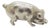 Vintage Italian Silver Pig Piggy Figurine, 1970s For Sale