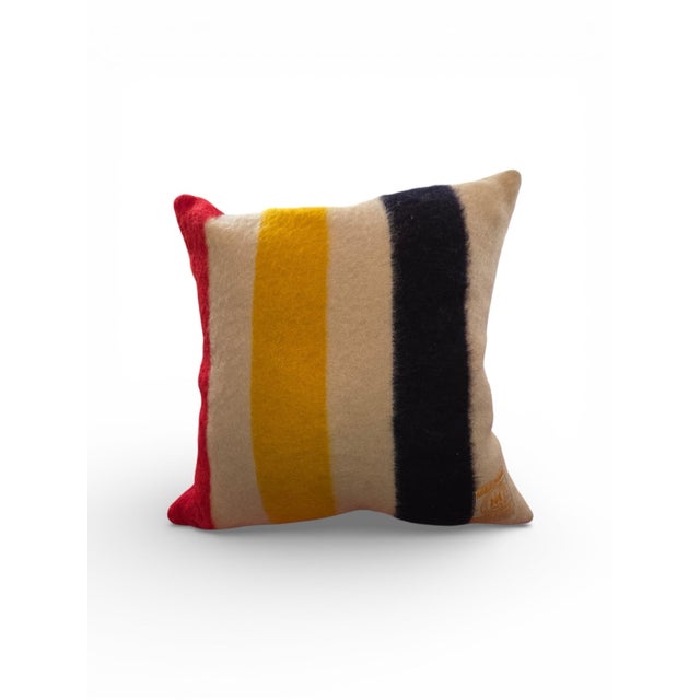 Cabin Vintage Hudson Bay Pillow For Sale - Image 3 of 5