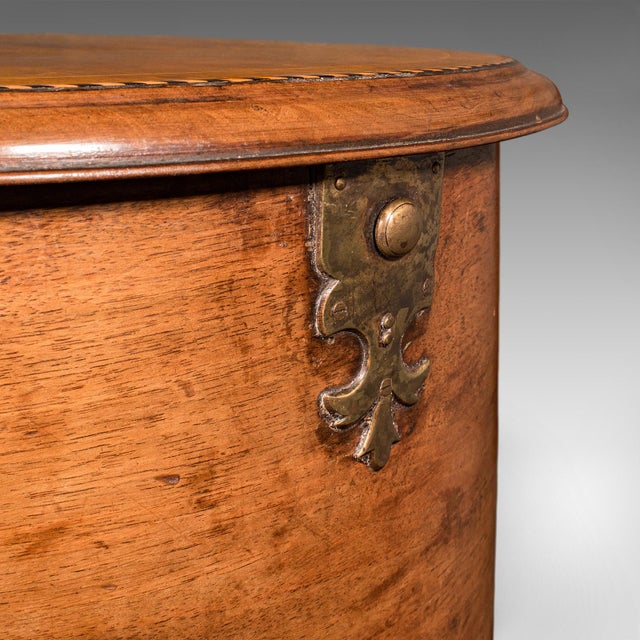 Antique Cellarette, English, Walnut Wine Cooler Stand, Side Table, Regency, 1820 For Sale - Image 10 of 12