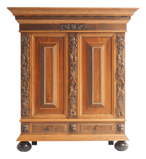 Vintage Dutch Freestanding Armoire, 1920s