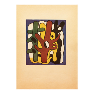 1948 After Fernand Léger "Composition", First Edition Period Pop Art Offset Lithograph